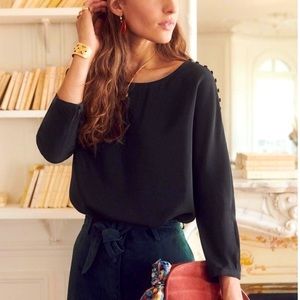 Sezane Emmy Blouse Silk